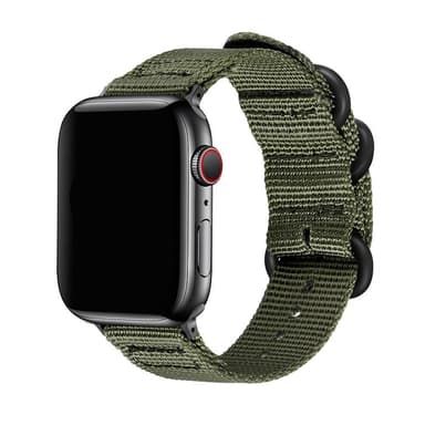 SKALO Nato Ranneke Nailona Apple Watch 38/40/41mm - Vihreä