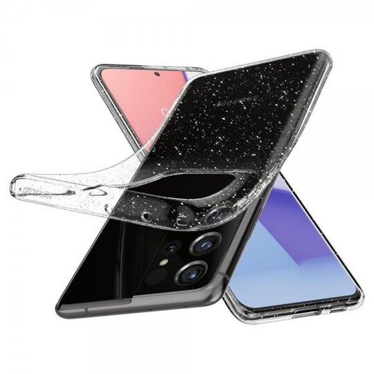 Spigen Samsung Galaxy S21 Ultra Suojakuori Liquid Crystal Glitter Crystal Quartz