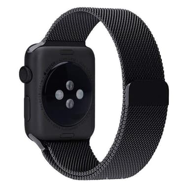 SKALO Milanese Loop Apple Watch 42/44/45/49mm - Musta