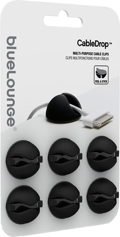 BlueLounge CableDrop kaapelipidikkeet CD-BL (musta)