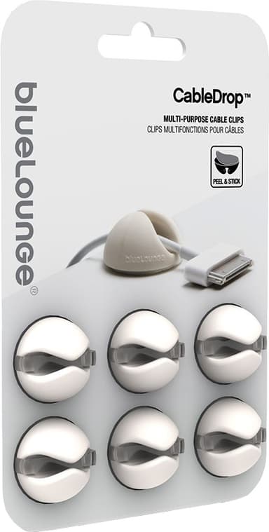 BlueLounge CableDrop kaapelipidikkeet CD-WH (valkoinen)