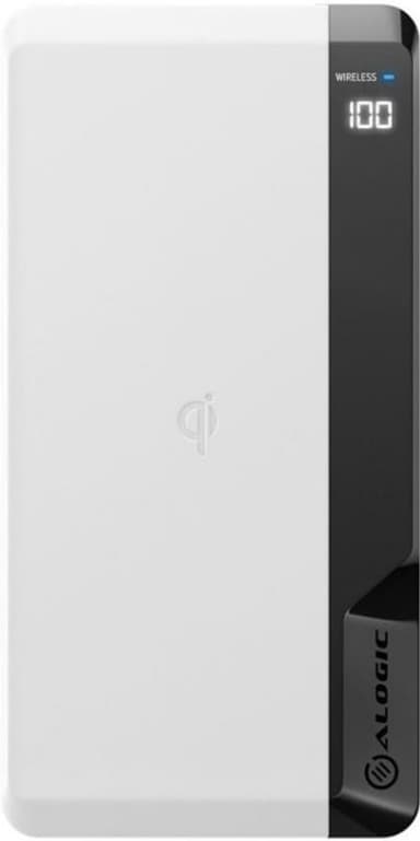 ALOGIC 10 000 mAh langaton varavirtalähde (valkoinen)