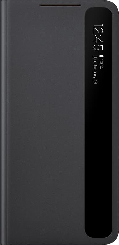 Samsung Galaxy S21 Plus Clear View suojakotelo (musta)