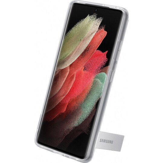 Samsung Galaxy S21 Ultra Standing Cover suojakuori jalustalla (kirkas)