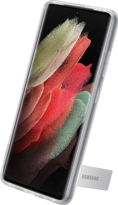 Samsung Galaxy S21 Ultra Standing Cover suojakuori jalustalla (kirkas)