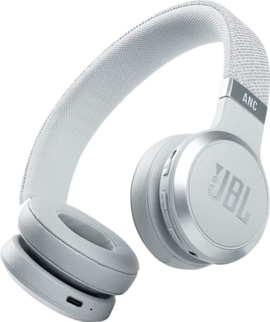 JBL LIVE 460NC langattomat on-ear kuulokkeet (valkoinen)