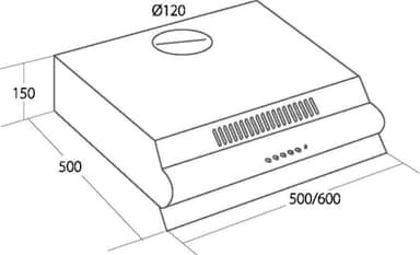 Ecotronic liesituuletin EBU601W2 (valkoinen)