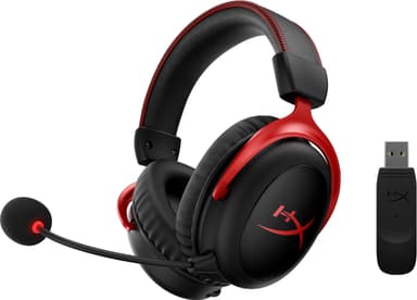 HyperX Cloud II Wireless langattomat pelikuulokkeet (musta/punainen)