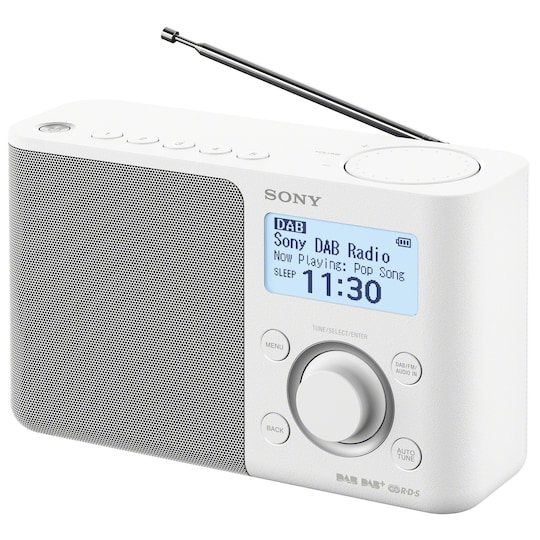 Sony DAB+ radio XDR-S61 (valkoinen)