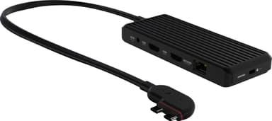 Unisynk 10 Port Dual Screen Hub Mac adapteri (musta)