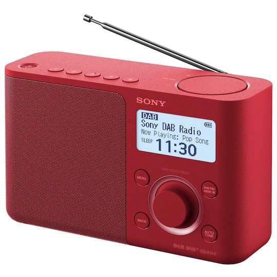 Sony DAB+ radio XDR-S61 (punainen)