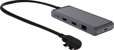 Unisynk 10 Port Dual Screen Hub Mac adapteri (tähtiharmaa)