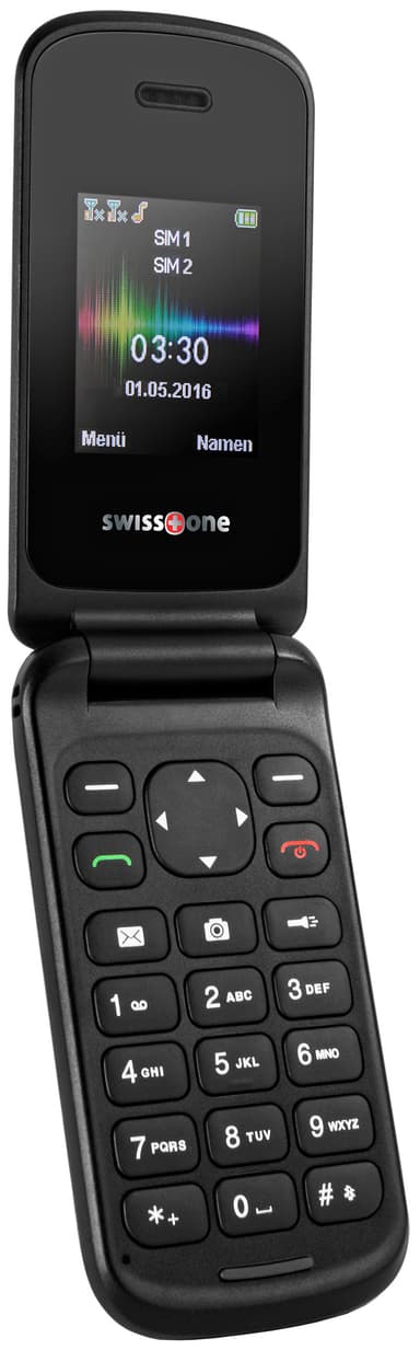 Swisstone SC1330 Dual-SIM matkapuhelin (musta)