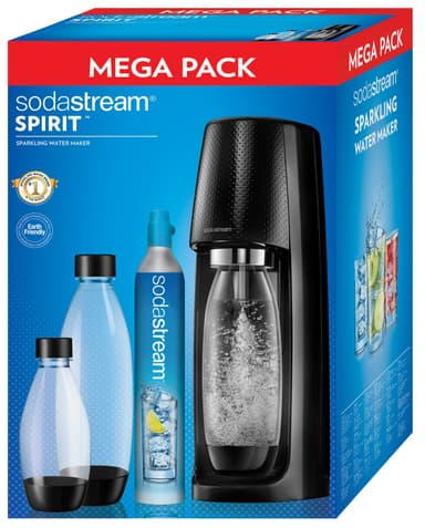 SodaStream Spirit Megapack S1011713770 (musta)