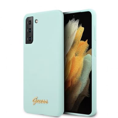 Guess Samsung Galaxy S21 Plus Kuori Metal Logo Vaaleansininen