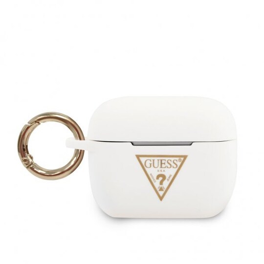 Guess AirPods Pro Kuori Gold Triangle Valkoinen