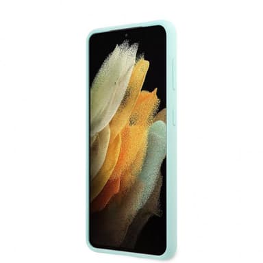 Guess Samsung Galaxy S21 Plus Kuori Metal Logo Vaaleansininen