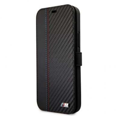BMW iPhone 12 Pro Max Kotelo Dynamic Carbon Musta