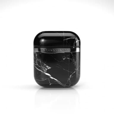 R&F Black Marble AirPod suojakotelo