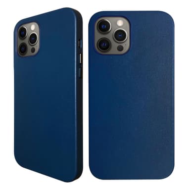 iPhone 12 Pro nahkakuori suunniteltu toimimaan MagSafe - Blue
