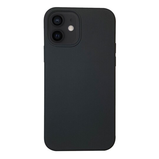 iPhone 12 silikonikuori suunniteltu toimimaan MagSafe - Black
