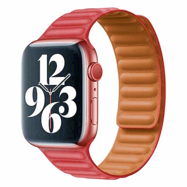 Vegaaninen nahka magneettinen Apple Watch Band 38/40 mm Red