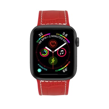 Aitoa nahkaa Croc design Apple Watch ranneke 42/44 mm Red