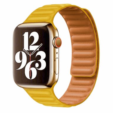 Vegaaninen nahka magneettinen Apple Watch Band 38/40 mm Yellow