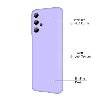 Samsung Galaxy A32 5G Nestemäinen silikoni Kotelo- Black