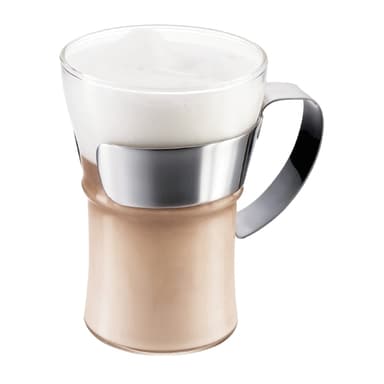Bodum 2 kpl kahvilaseja teräskahvalla ASSAM