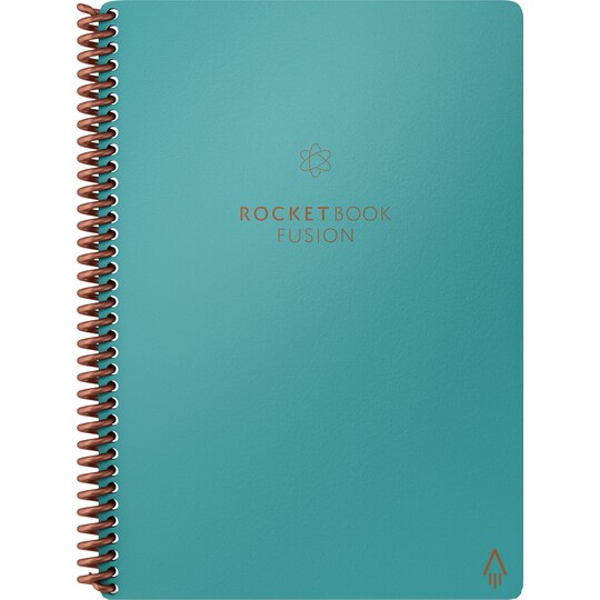 Rocketbook Fusion Executive uudelleenkäytettävä vihko A5 (sinivihreä)