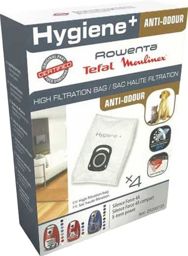 Rowenta Hygiene+ Anti-odour pölypussit ZR200720 (4 kpl)