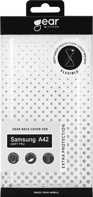 Gear Samsung Galaxy A42 suojakuori (läpinäkyvä)