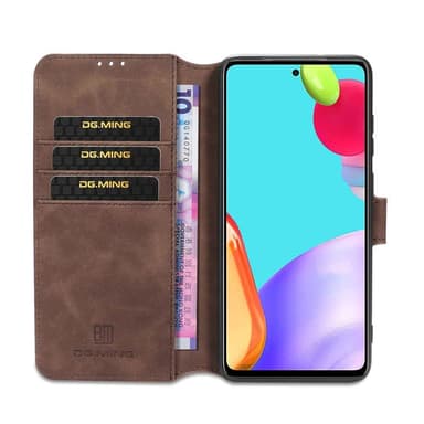 DG-Ming Lompakkokotelo 3-kortti Samsung Galaxy A52 5G  - kahvi