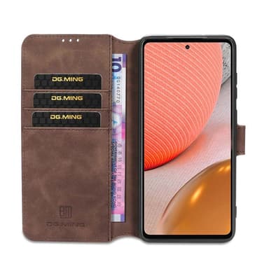 DG-Ming Lompakkokotelo 3-kortti Samsung Galaxy A72 5G  - kahvi