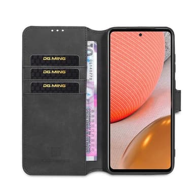 DG-Ming Lompakkokotelo 3-kortti Samsung Galaxy A72 5G  - musta