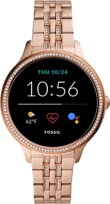 Fossil Gen 5E älykello 42 mm ruostumaton teräs (musta)