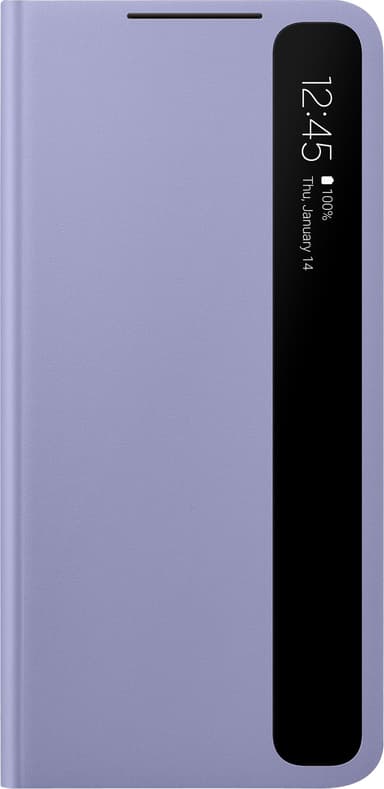 Samsung Clear View Galaxy S21+ suojakotelo (violetti)