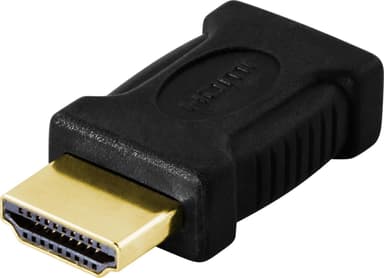 DELTACO HDMI-sovitin, mini-HDMI-liitäntä HDMI ha: lle, 19-napainen, kullattu