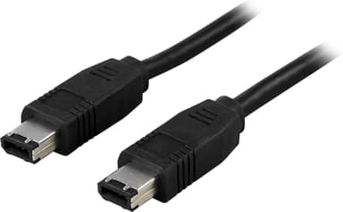DELTACO Firewire-kaapeli 6-napainen uros - uros, 2m