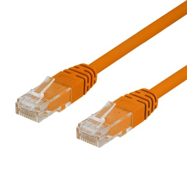 DELTACO U / UTP Cat6 -kaapeli, (LSZH), 0,3 m, oranssi