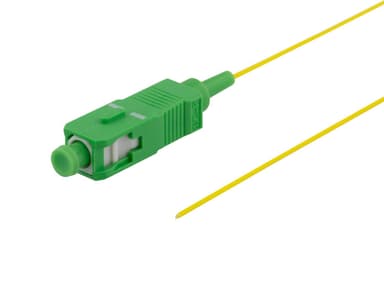DELTACO OS2 -kuitupää, SC, simplex, APC, 9/125, 1,5 m