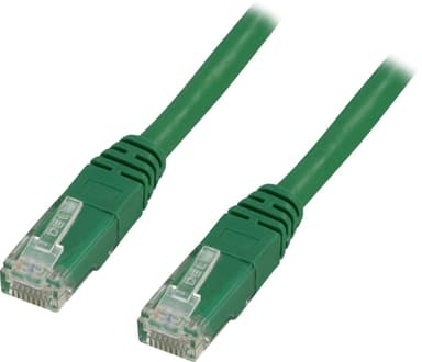 DELTACO U / UTP, Cat5e-liitäntäkaapeli, 1m, vihreä