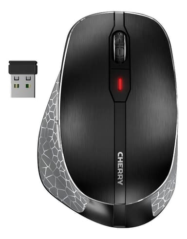 CHERRY MW 8 ergonominen hiiri, ladattava akku, BT + RF-liitäntä