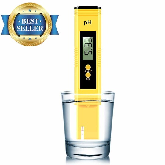 Digitaalinen veden pH-mittari - keltainen