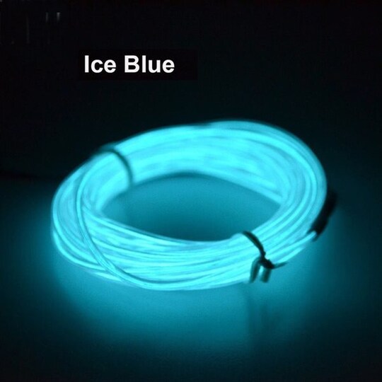 Paristokäyttöinen Led Glowstrip Neon-nauha 3 Metriä-  Iceblue