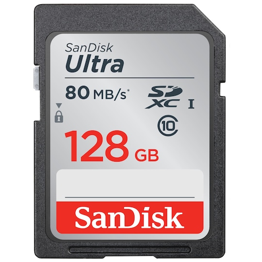 SanDisk Ultra SD muistikortti 128 GB