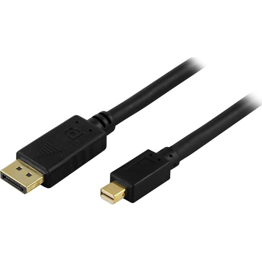 DELTACO DisplayPort - Mini DisplayPort -kaapeli, 20-p ha-ha, 5m, musta