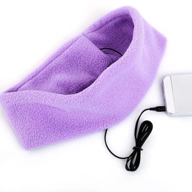 Pääpanta sisäänrakennetuilla kuulokkeilla - violetti