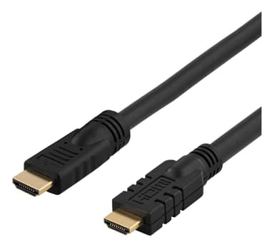 DELTACO-aktiivinen HDMI-kaapeli, High Speed HDMI, Ethernet, 10m, musta